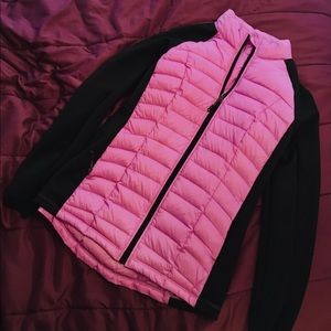 Neon Pink Quilt Fill Softshell Jacket  - Medium